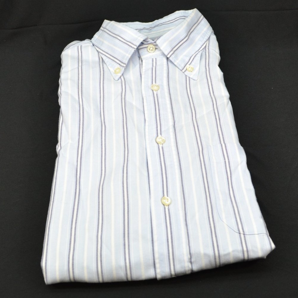 Long sleeve button down blue shirt by The Golf Club - Made in Italy - Size L